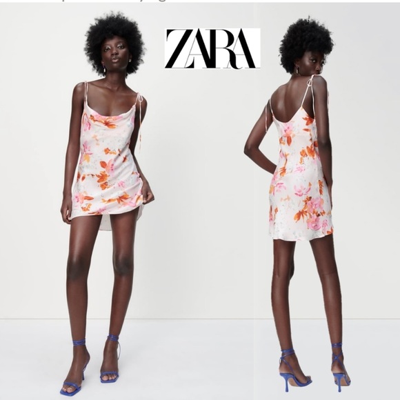 EUC Zara Floral Slip Dress - Picture 1 of 5